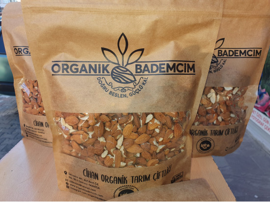 Kırık (2. Kalite) 1KG Yerli Çiğ Organik Badem Duble Boy 2024 Hasat